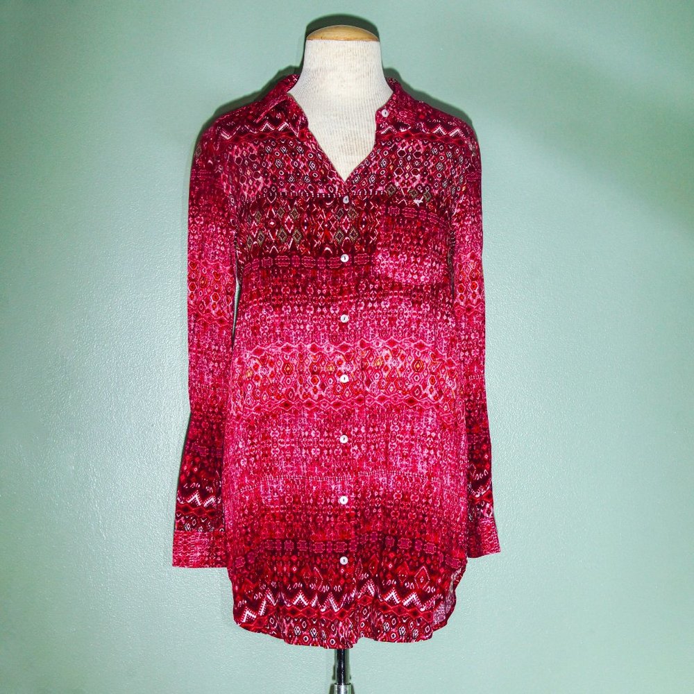 Intro Button Down Blouse Size S